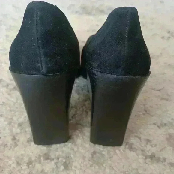 Gucci Scarpa Elegante Pelle Guarn. Met. Suola Cuio Block Heel Pump 7 - Picture 4 of 16